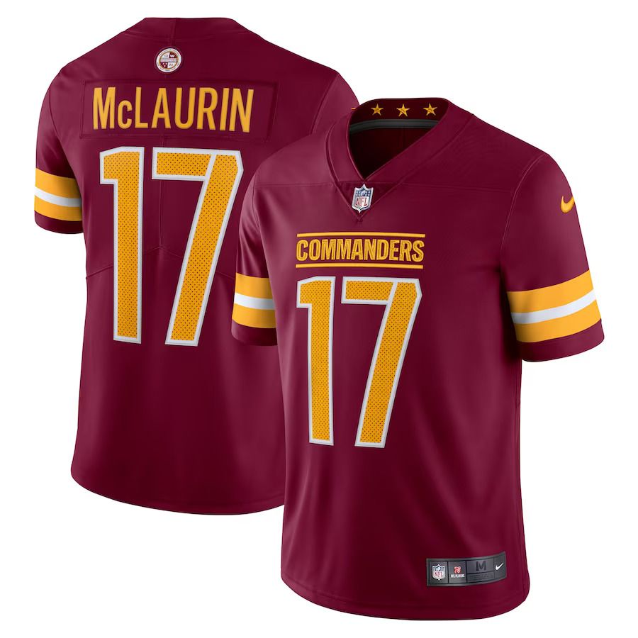 Men Washington Commanders #17 Terry McLaurin Nike Burgundy Vapor Limited NFL Jersey